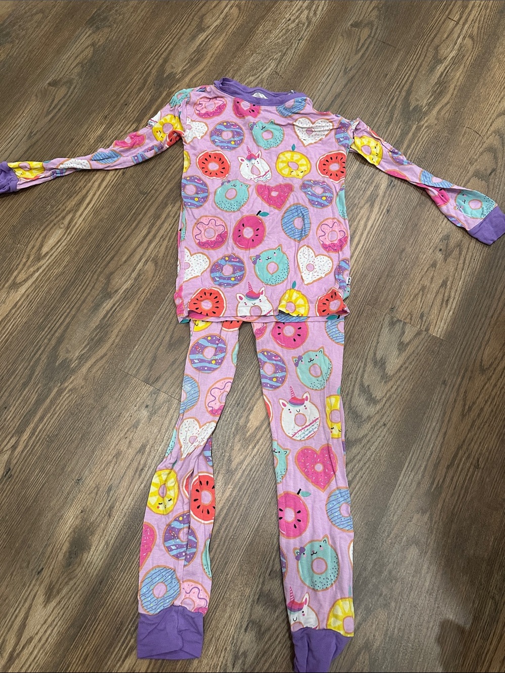 Kids Pink Donut & Unicorn Pajama Set